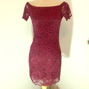 Strapless Lace Dress